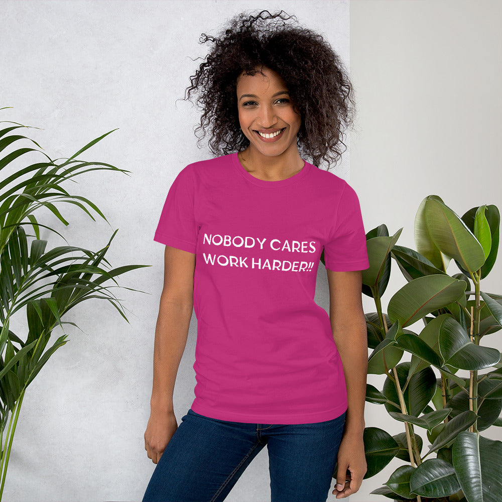 Unisex t-shirt NOBODY CARES