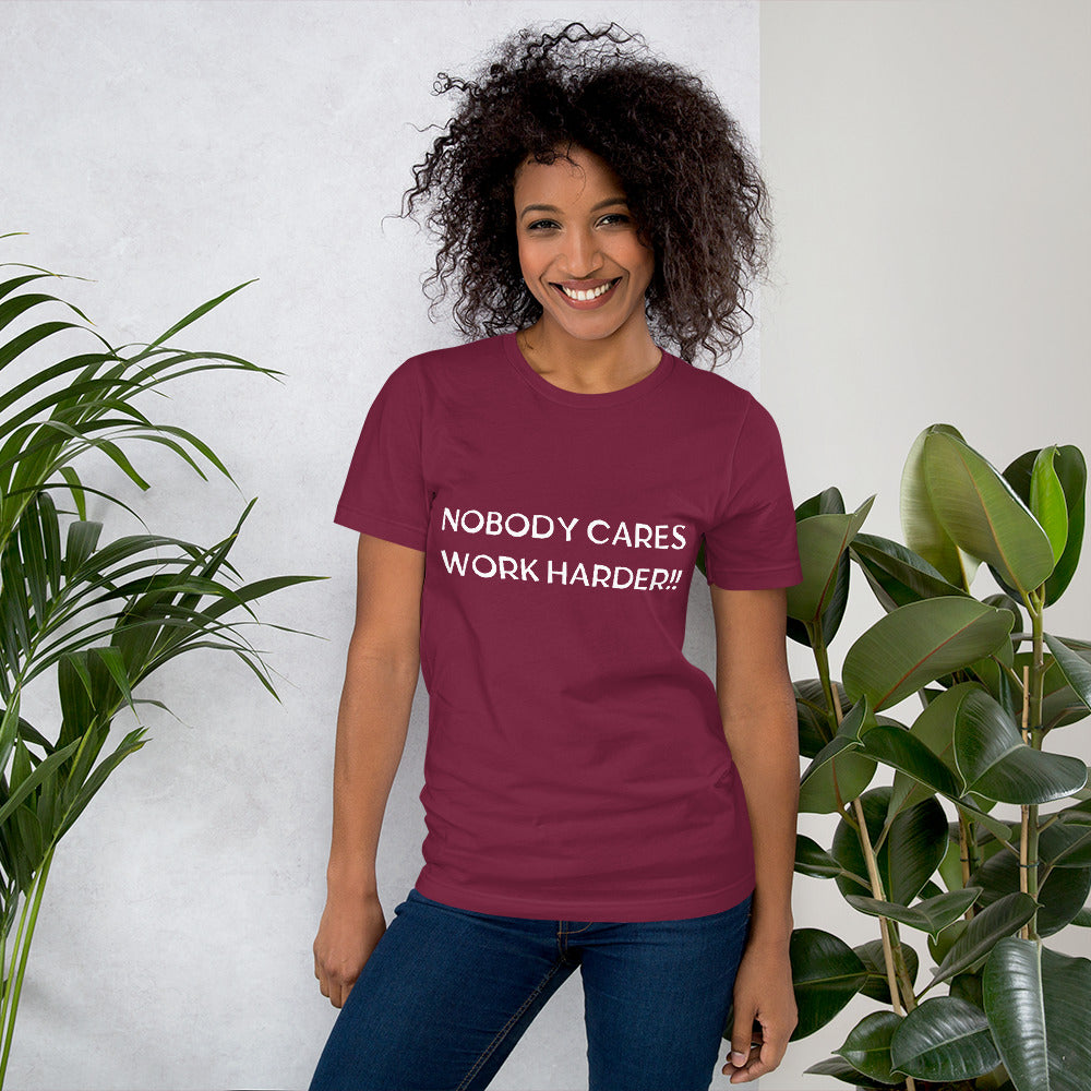 Unisex t-shirt NOBODY CARES